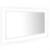 Oglindă de baie cu led, alb, 90x8,5x37 cm, pal, 2 image