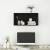 Dulap tv montat pe perete, negru extralucios, 37x37x72 cm, pal, 5 image