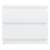 Noptieră, alb extralucios, 50x39x43,5 cm, pal, 4 image