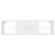 Raft de perete, alb extralucios, 102x30x29 cm, pal, 6 image