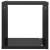 Rafturi de perete cub, 6 buc., negru extralucios, 26x15x26 cm, 8 image