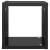 Rafturi de perete cub 4 piese negru extralucios 22x15x22 cm pal, 8 image