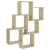 Raft de perete cub, stejar sonoma, 78x15x93 cm, pal, 2 image