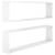 Rafturi de perete cub, 2 buc., alb extralucios 100x15x30 cm pal, 2 image
