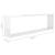 Rafturi de perete cub, 2 buc., alb extralucios 100x15x30 cm pal, 9 image