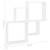 Raft de perete cub, alb, 80x15x78,5 cm pal, 6 image