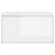 Banchetă pentru hol, alb extralucios, 80x40x45 cm, pal, 5 image