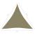 Parasolar, bej, 4x4x4 m, țesătură oxford, triunghiular, 6 image