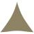 Parasolar, bej, 4x5x5 m, țesătură oxford, triunghiular