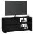 Comodă tv, negru, 80x31x39 cm, lemn masiv de pin, 4 image