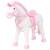 Jucărie unicorn din pluș alb și roz xxl