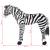 Zebră de jucărie din pluș xxl alb și negru, 5 image