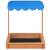 Cutie de nisip cu acoperiș ajustabil albastru lemn de brad uv50, 6 image