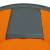 Cort de camping, 4 persoane, gri și portocaliu, 6 image