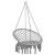 Scaun balansoar hamac, gri, 80 cm, 2 image