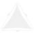 Parasolar, alb, 3,6x3,6x3,6 m, țesătură oxford, triunghiular, 6 image