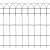 Gard delimitare grădină fier vopsit electrostatic 25 x 0,65 m, 3 image