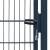 Poartă pentru gard 2d (simplă), gri antracit, 106x170 cm, 4 image