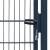 Poartă pentru gard 2d (simplă), gri antracit, 106x210 cm, 4 image