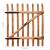 Poartă de gard simplă, lemn de alun tratat, 100x120 cm, 6 image