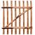 Poartă de gard simplă, lemn de alun tratat, 100x120 cm, 2 image
