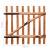 Poarta de gard simplă, lemn de alun tratat, 100 x 100 cm, 6 image