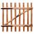 Poarta de gard simplă, lemn de alun tratat, 100 x 100 cm, 2 image