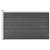Set de panouri de gard, negru, 175x105 cm, wpc