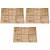 Plăci de pardoseală, 18 buc., maro, 50 x 50 cm, lemn