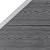 Set panouri gard, 9 pătrate + 1 oblic, gri, 1657x186 cm, wpc, 10 image