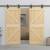 Ușă glisantă cu set feronerie, 80x210 cm, lemn masiv de pin, 5 image