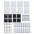 Set de panouri de gard, 1138x(105-186) cm, negru, wpc, 10 image