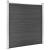 Set de panouri de gard, negru, 1045x186 cm, wpc, 3 image