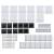 Set de panouri de gard, negru, 1657x(105-186) cm, wpc, 10 image