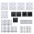 Set de panouri de gard, negru, 699x186 cm, wpc, 9 image