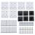 Set de panouri de gard ,wpc , 872x186 cm, negru, 10 image