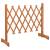 Gard cu zăbrele de grădină, portocaliu, 120x60 cm, lemn de brad, 2 image