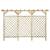 Gard de grădină cu zăbrele&pergolă 400x50x200cm lemn pin tratat, 2 image