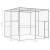 Cușcă pentru pisici, 3 x 3 x 2,5 m, oțel galvanizat, 5 image