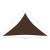 Parasolar, maro, 4x4x5,8 m, țesătură oxford, triunghiular, 6 image