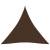 Parasolar, maro, 5x5x5 m, țesătură oxford, triunghiular