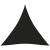 Parasolar, negru, 4x4x4 m, țesătură oxford, triunghiular