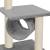 Ansamblu pentru pisici cu stâlpi din funie de sisal, gri, 65 cm, 4 image