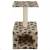 Ansamblu pisici, stâlp funie sisal, bej, 55 cm, imprimeu lăbuțe, 2 image