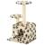 Ansamblu pisici, stâlpi funie sisal, 60cm, imprimeu lăbuțe, bej, 3 image