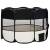 Țarc de câini pliabil cu sac de transport, negru, 110x110x58 cm, 4 image