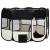Țarc de câini pliabil cu sac de transport, negru, 125x125x61 cm, 3 image