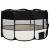 Țarc de câini pliabil cu sac de transport, negru, 145x145x61 cm, 4 image
