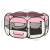 Țarc de câini pliabil cu sac de transport, roz, 145x145x61 cm, 11 image