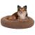 Pernă pentru câini și pisici, maro, 50x50x12 cm, pluş